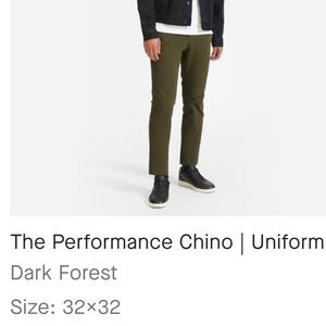 MENS Everlane Uniform Performance Chinos 32x32